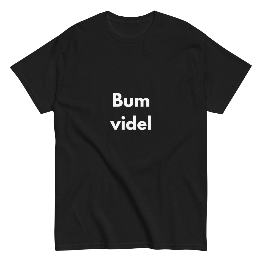 Bum videl - muška majica